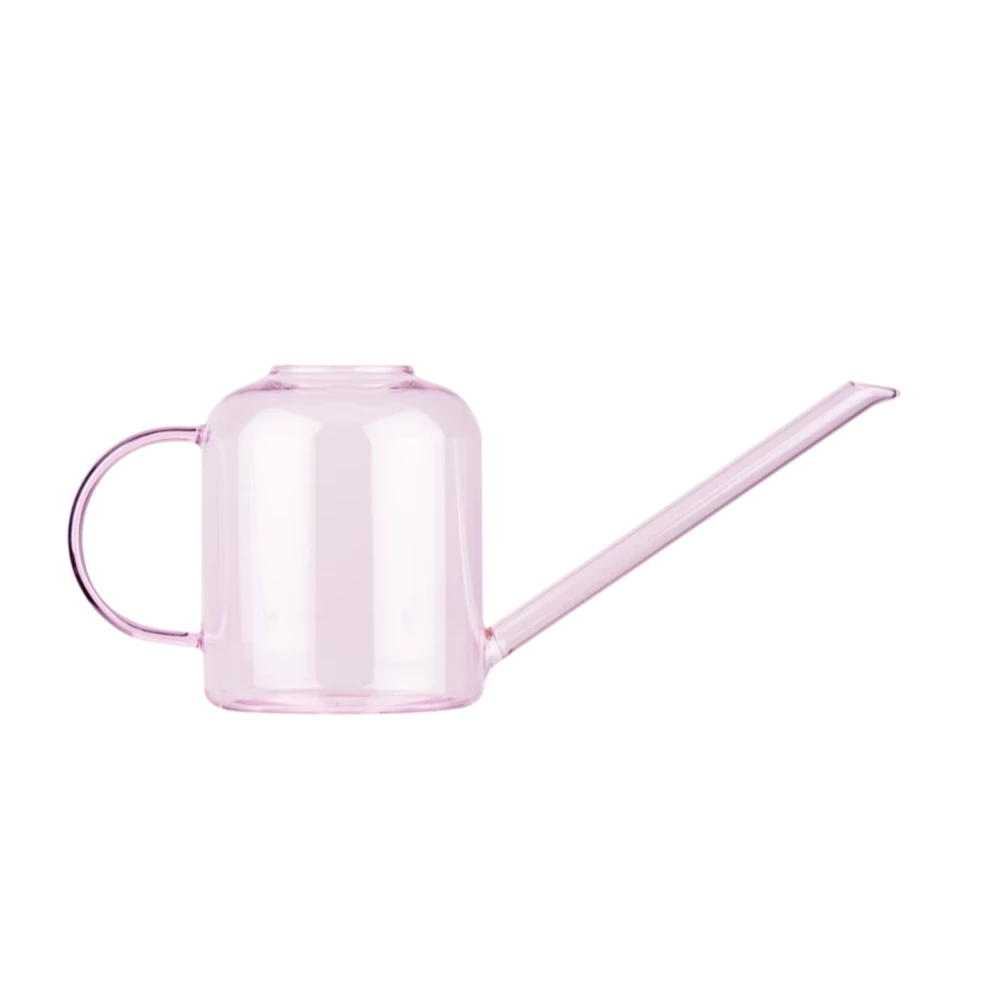 Muurla Pink Watering Can 0.8L Made in Borosilicate Glass