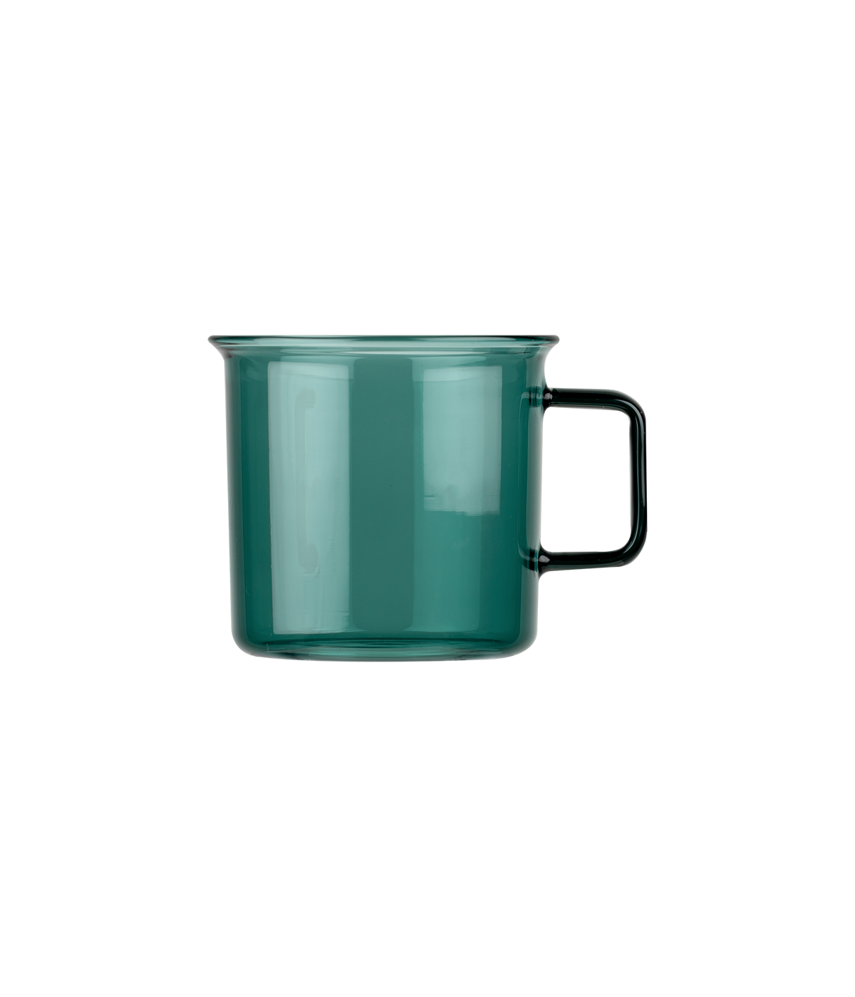 MUURLA | Glass Mug, for Hot or Cold Drinks | 35cl | Teal