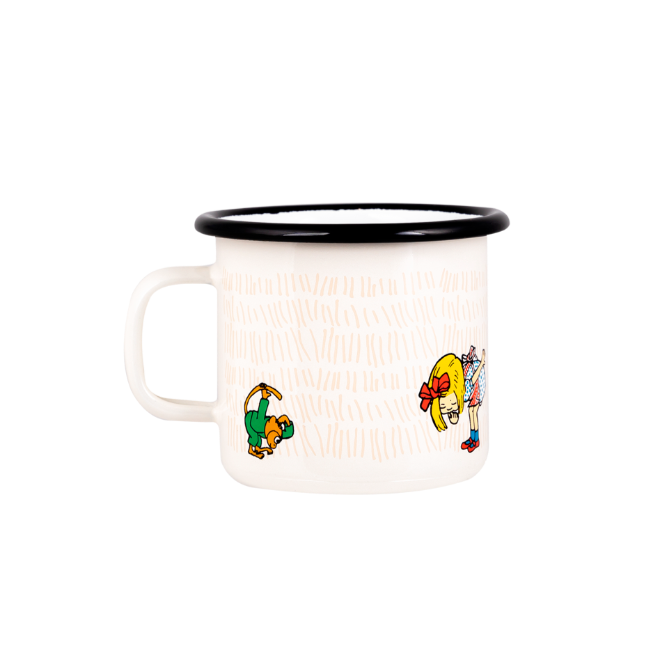 MUURLA | Pippi Longstocking | Enamel Mug | The Snirkle Hunt | 2.5dl