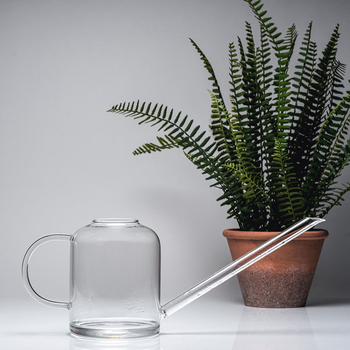 MUURLA | Glass Watering Can | 1.3L | Clear