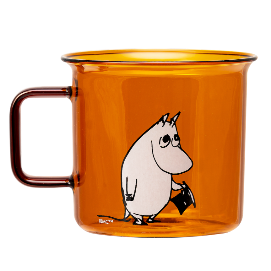 Moominpappa Amber Glass Mug by Muurla Design