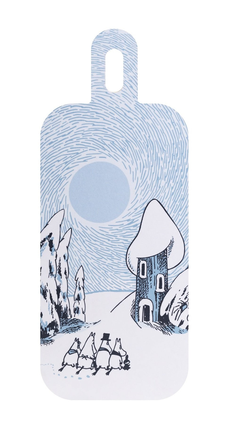 MUURLA | Moomin | Snowy Valley | Chop &amp; Serve Board |  13 x 33cm