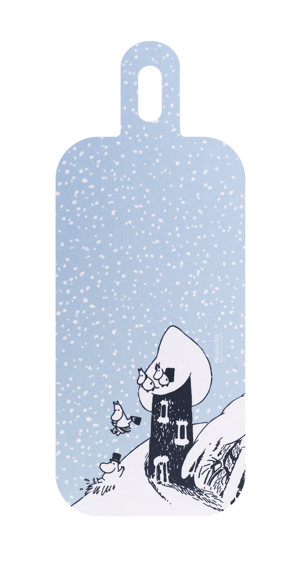MUURLA | Moomin | Snowy Valley | Chop &amp; Serve Board |  13 x 33cm