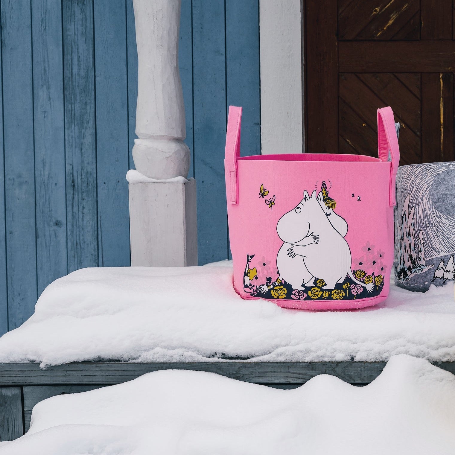 Muurla Design Pink Moomin Hug Basket
