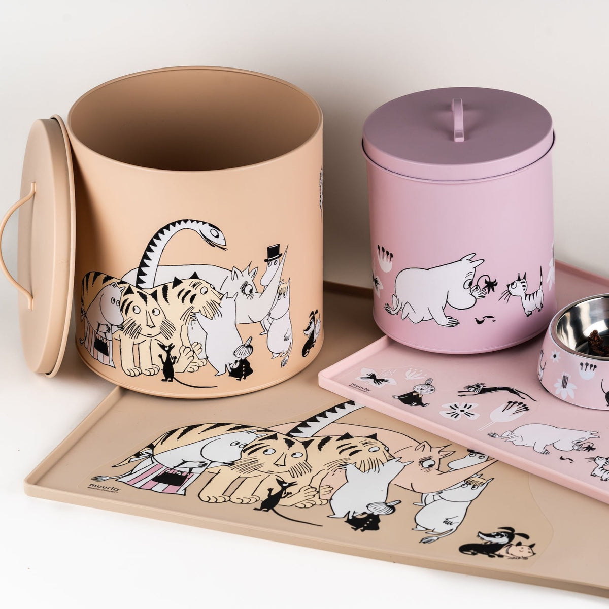 Moomin For Pets Storage Tins for dried food and treats