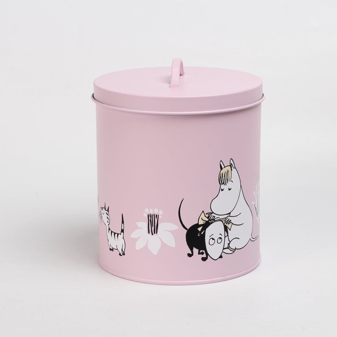 MUURLA | Moomin for Pets | Storage Tin with Lid | Set of 2 | Pink and Beige