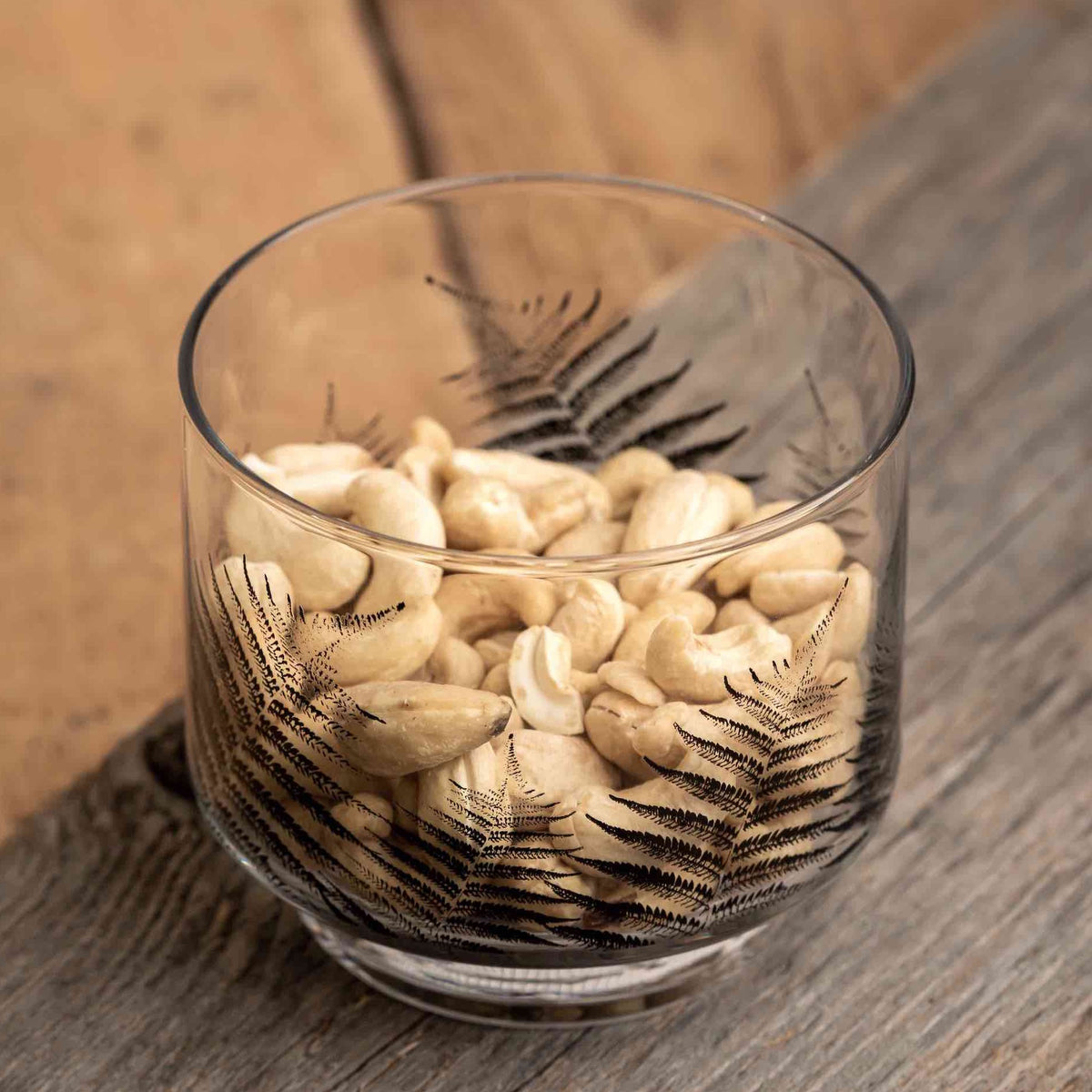 Muurla Nordic The Fern Candle Holder / Bowl with peanuts inside