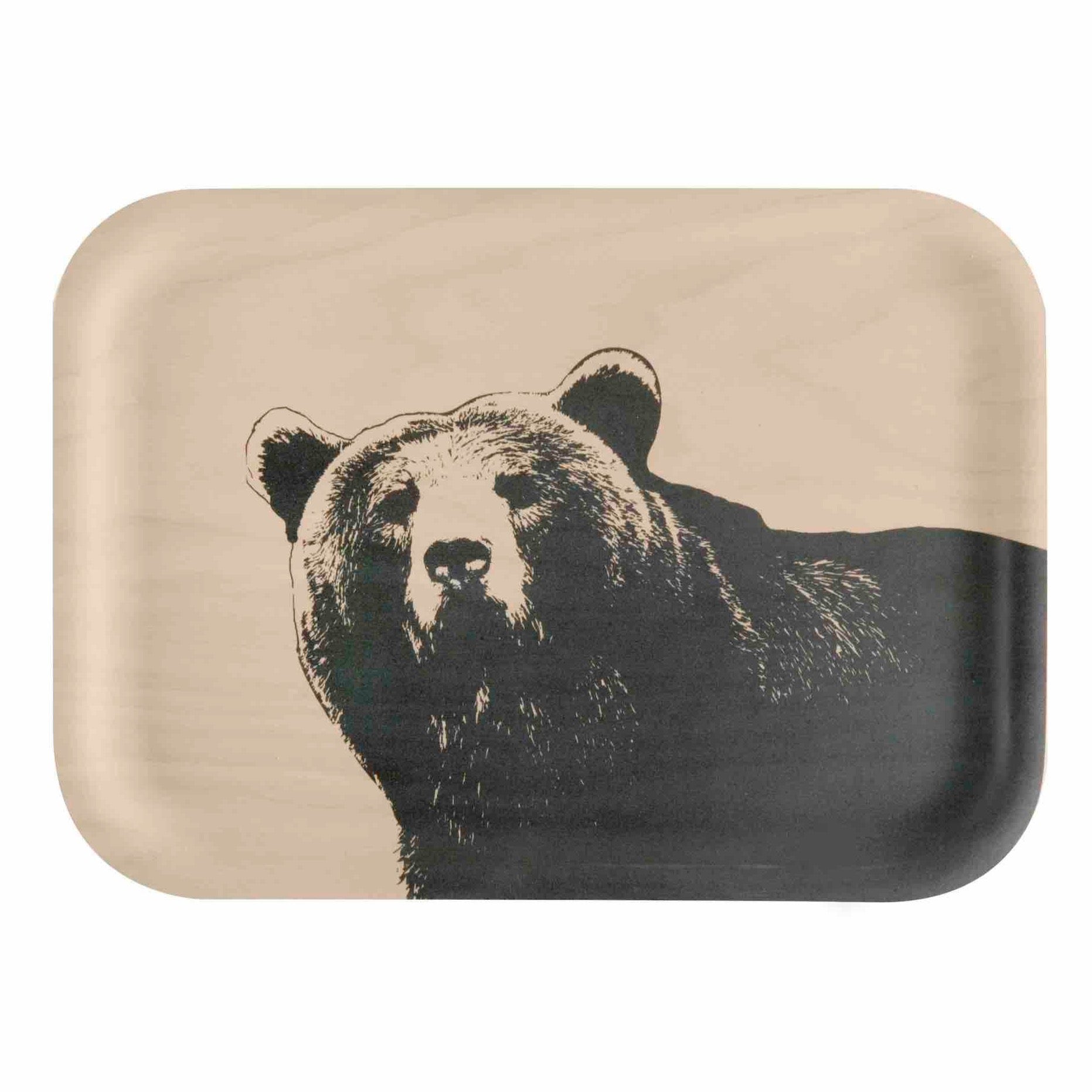 Muurla Design The Bear Tray. Made in Birch Veneer