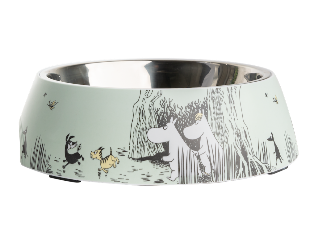 Extra Large Moomin for Pets Bowl in Green.  Made b Muurla Design in Finland 