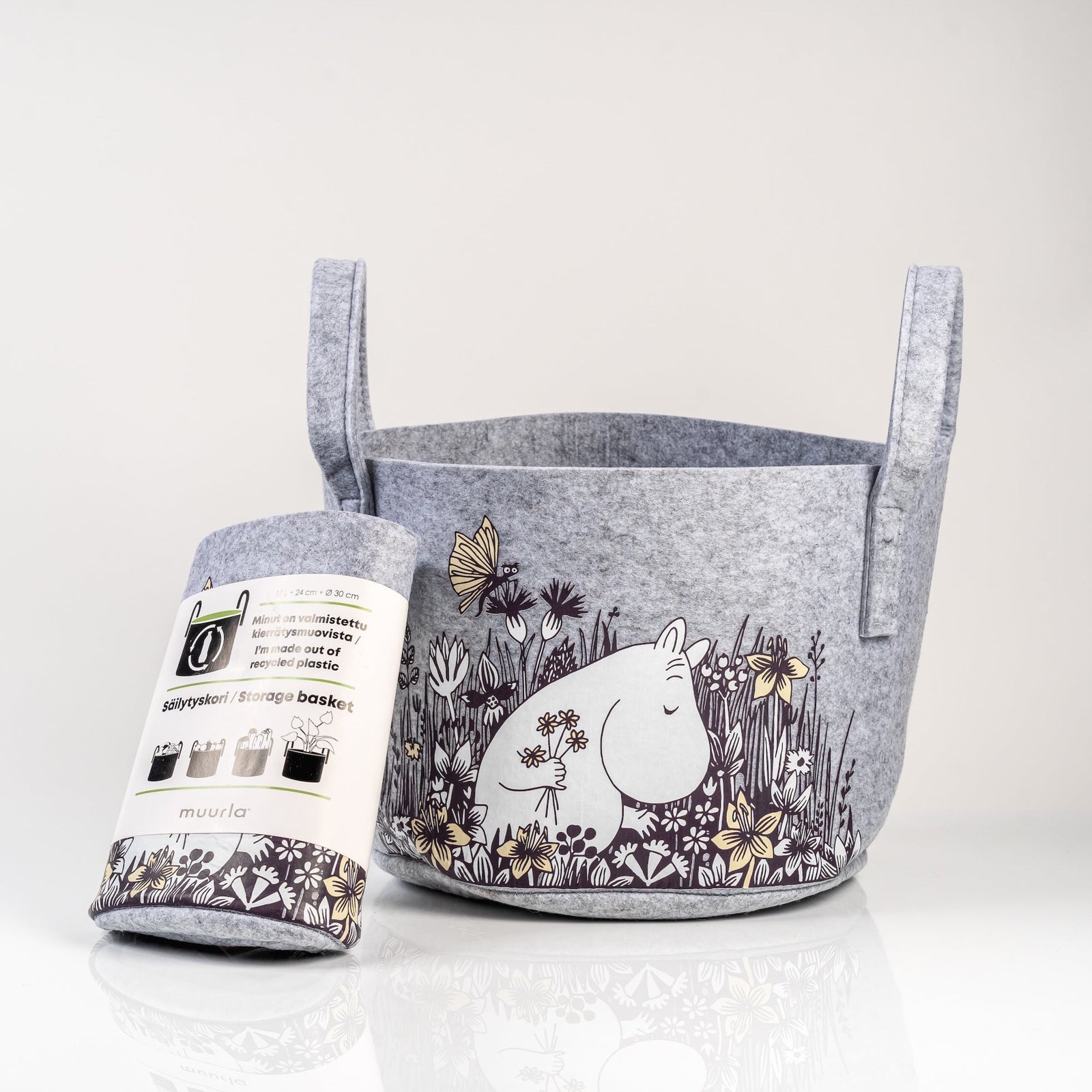 Muurla Moomin Flower Field Storage Basket