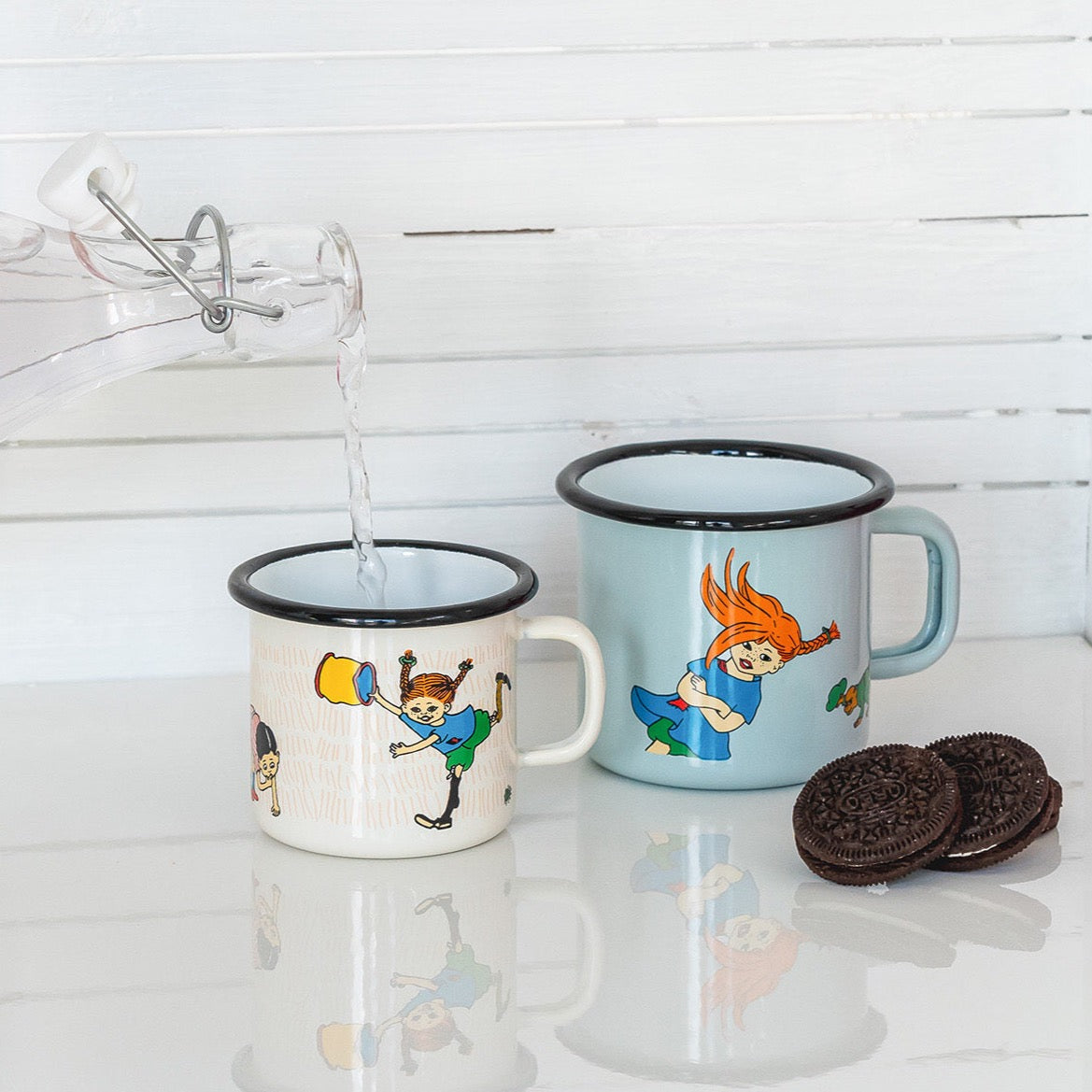 MUURLA | Pippi Longstocking | Enamel Mug | The Snirkle Hunt | 2.5dl